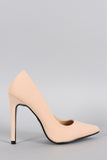 Nubuck Pointy Toe Pump