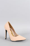 Nubuck Pointy Toe Pump
