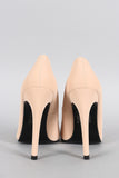 Nubuck Pointy Toe Pump