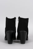 Bamboo Nubuck Cowboy Ankle Bootie