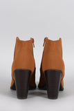 Bamboo Nubuck Cowboy Ankle Bootie