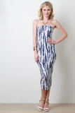 Streaked Dye Tube Maxi Dress