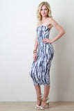 Streaked Dye Tube Maxi Dress