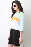 Colorblock Shift Dress