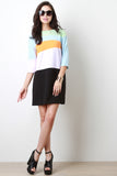 Colorblock Shift Dress