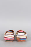 Tribal Strappy Slip On Flat