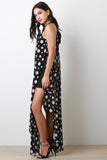 Spotted Mesh Sleeveless Dress