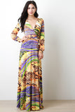 Wild Print Maxi Dress