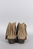 Fringe Tassel Ankle Bootie