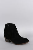 Fringe Tassel Ankle Bootie