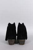 Fringe Tassel Ankle Bootie