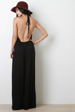 Halter Split Jumpsuit