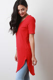 V Neck Short Sleeve Top