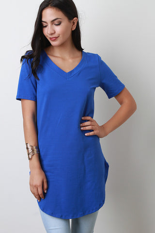 V Neck Short Sleeve Top