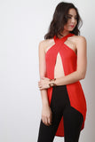 Criss-Cross Open Front Top