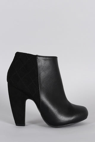 Bamboo Quilted Ankle Bootie