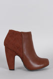 Bamboo Quilted Ankle Bootie