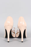 Patent Bow Dorsay Pump