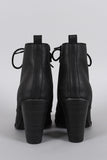 Breckelle Combat Stacked Bootie