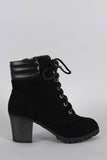 Bamboo Lace Up Work Bootie