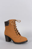 Bamboo Lace Up Work Bootie