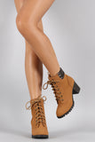 Bamboo Lace Up Work Bootie