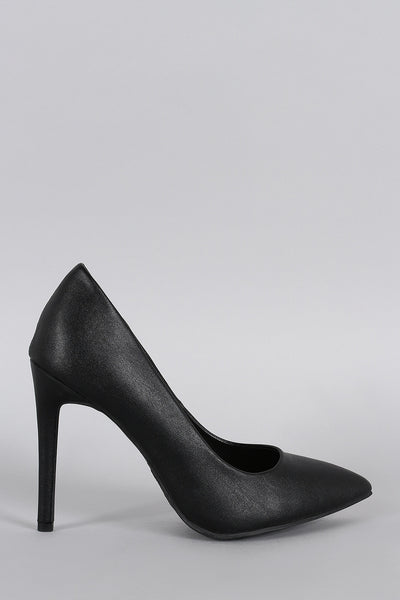 Anne Michelle Plain And Simple Pointy Toe Stiletto Pump