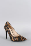 Anne Michelle Leopard Pointy Toe Pump