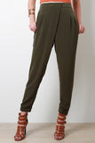 Front Cross Covered Jogger Pants