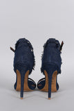 Shoe Republic Touch of Denim Fluff Heel