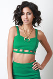 Cage Bottom Bustier Crop Top