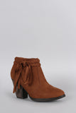 Dollhouse Braided Fringe Bootie