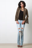 Fringe Accent Cowboy Jacket