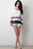 Tie Dye Long Sleeve High Low Top