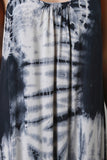 Tie Dye Sleeveless High Low Maxi Dress