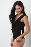 Tiered V-Neck Bodysuit