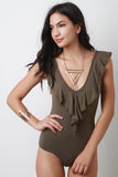 Tiered V-Neck Bodysuit