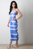 Horizontal Tie Dye Tube Dress