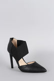 Anne Michelle Asymmetrical Pointy Toe Stiletto Pump