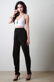 Drape Twist Tapered Pants