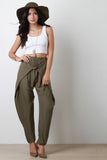 Drape Twist Tapered Pants