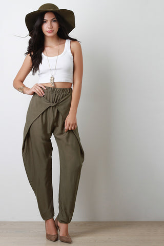 Drape Twist Tapered Pants