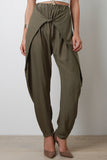 Drape Twist Tapered Pants