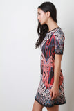 Batik Print Mini Dress