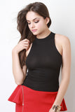 Ribbed Racerback Crop Top