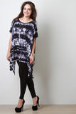 Tie Dye Dolman Handkerchief Top
