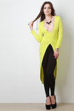 Neon Plunge High-Low Top