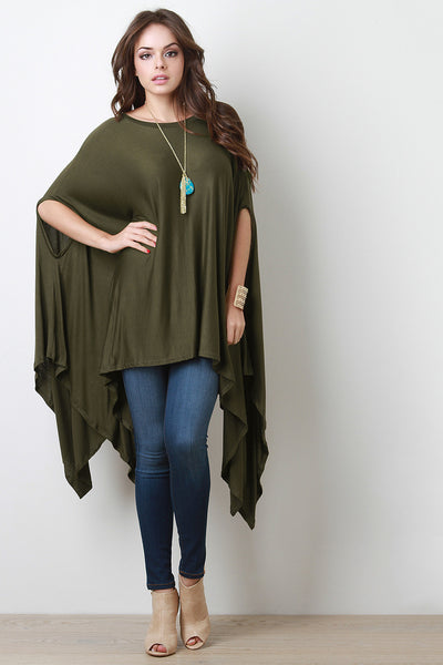 Handkerchief Poncho Top