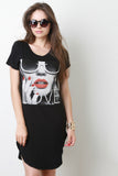 Love Graphic T-Shirt Dress