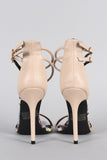 Wild Diva Lounge Snake Soul Open Toe Heel